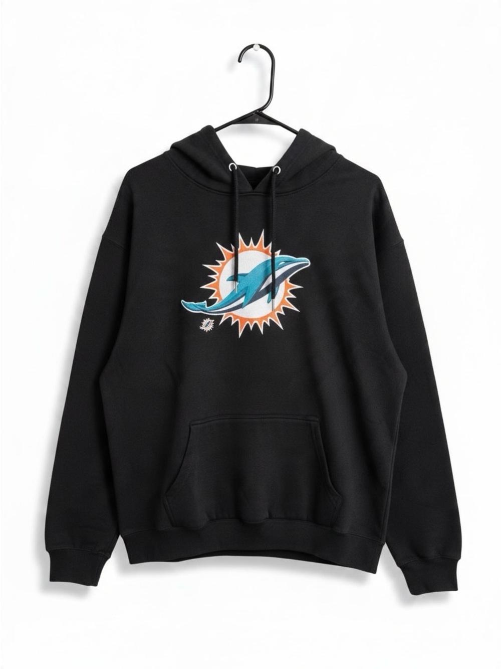 New Miami Dolphins Hoodie Fanatics Mens XL black sweatshirt Football NFL